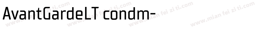 AvantGardeLT condm字体转换